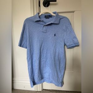Ralph Lauren Slim Fit Light Blue Polo - Short Sleeve
